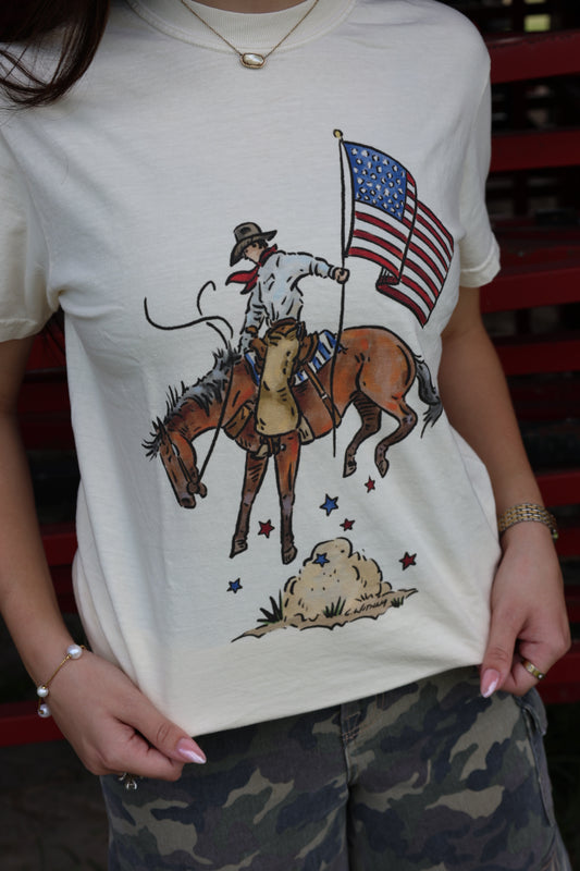 Stars + Stripes Saddle Bronc Tee
