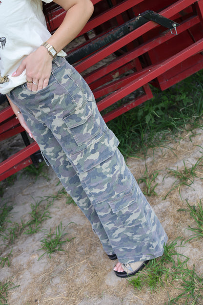 Cargo Wide Leg Pants