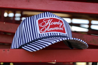 Howdy America Striped Hat