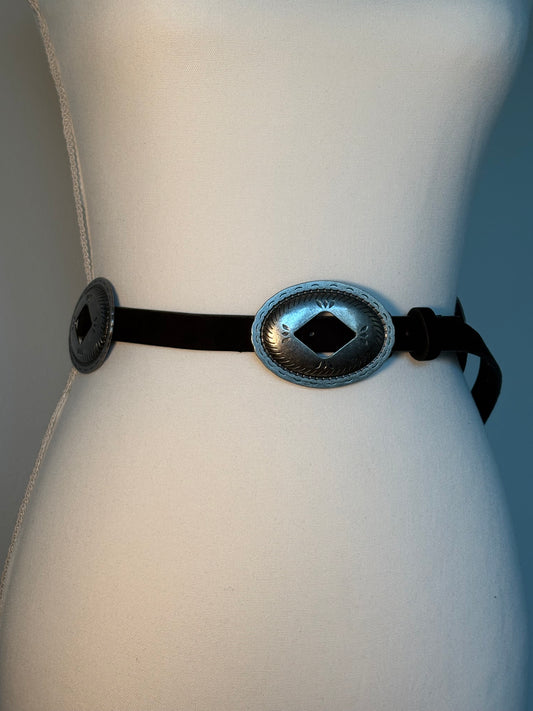 The Black Concho Belt