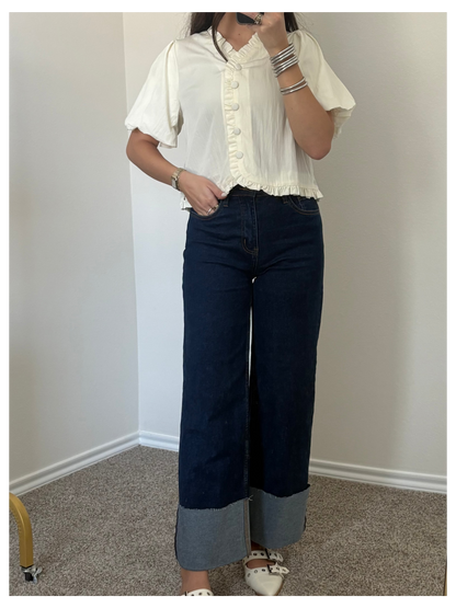 The Western Wide Leg Jeans