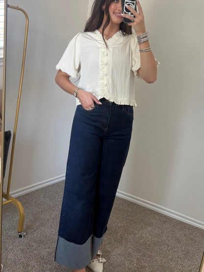 The Western Wide Leg Jeans
